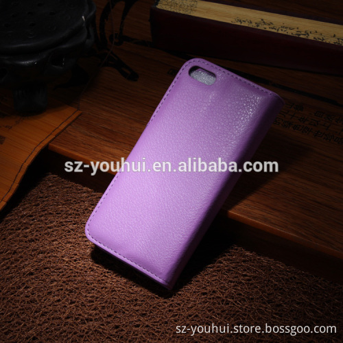 Hot Selling Ultra Thin PU Leather Case Wallet Flip Cover for iPhone 5 5s